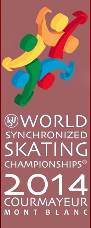 Campionati mondiali di pattinaggio sincronizzato Courmayeur - logo 2014