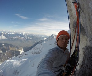 Fabian Buhl dopo il tiro 8c sulla Wetterbockwand. Foto: F. Buhl