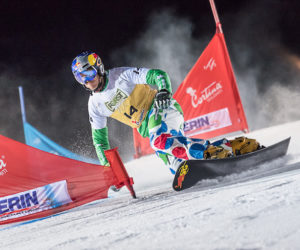 Coppa del Mondo Snowboard, Cortina 2016. Roland Fischnaller. Foto: Giuseppe Ghedina