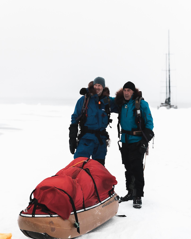 Mike Horn e Borge Ousland verso il Polo Nord con le slitte ...