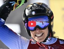 Federica Brignone prima nello slalom gigante al Sestriere