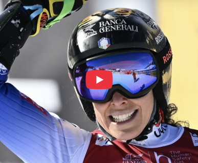 Federica Brignone prima nello slalom gigante al Sestriere